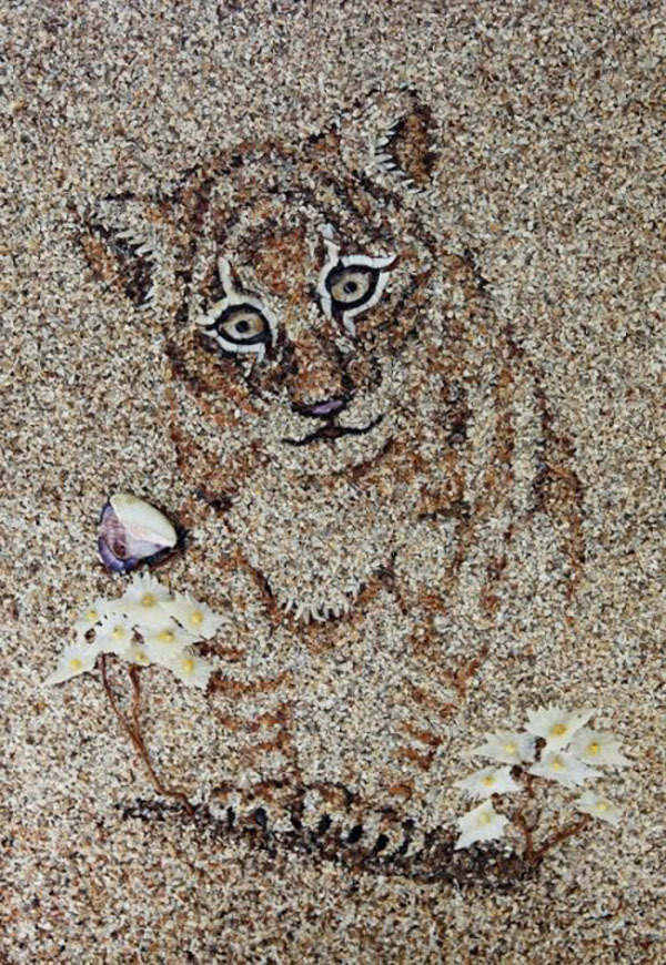 Потрясающие картины из морского песка и ракушек Светланы Иванченко
