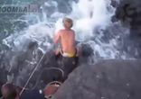 He caught a shark on a fishing rod!