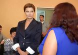 Марина Порошенко играет в футбол