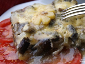 Лисички с овощами Лисички с овощами