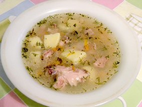 Суп куриный с белой фасолью