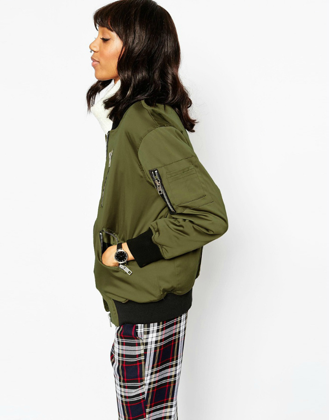 Модные куртки весны 2016: цвет хаки