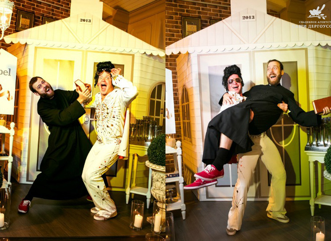 Больше юмора во время свадебной церемонии