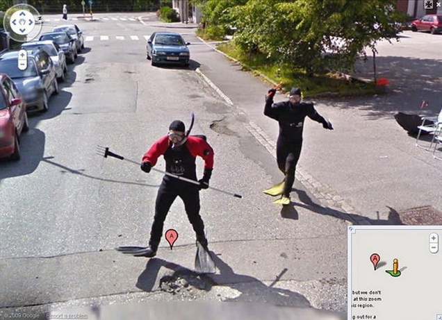 ТОП 20 необычных снимков Google Street View