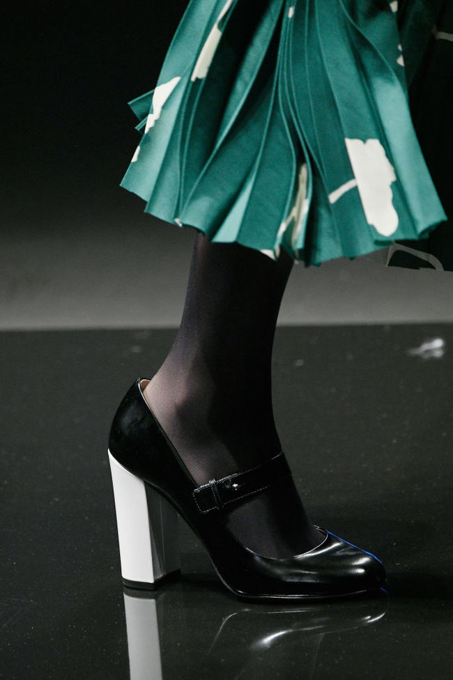 Туфли с массивным каблуком снова войду в моду в этом году