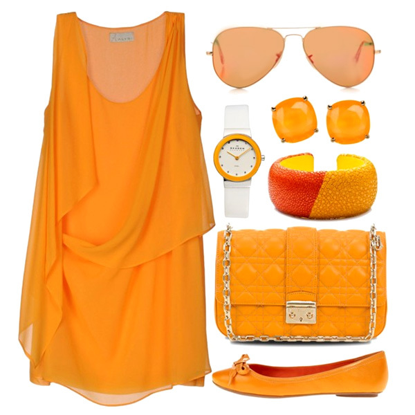 Оранжевый цвет - как и с чем носить