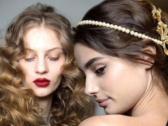 Прически на Новый год 2016 на средние волосы 