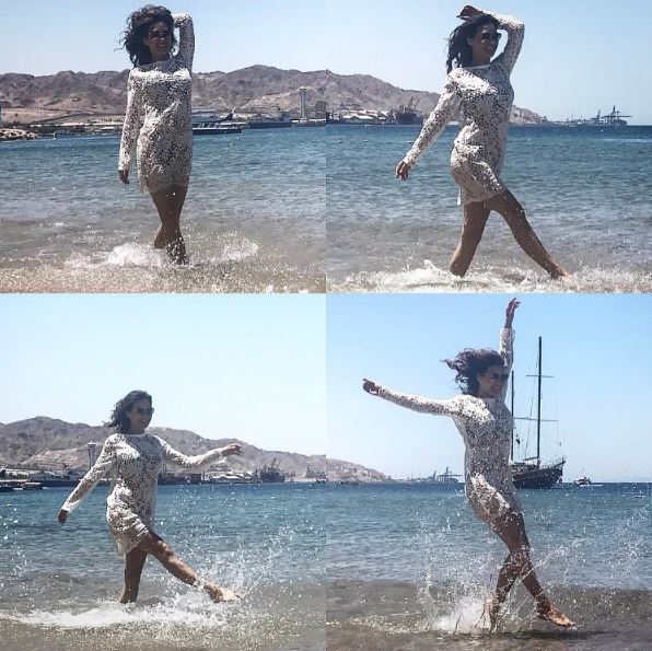 Екатерина Климова на отдыхе с детьми