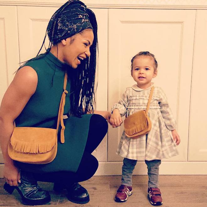 Гайтана с дочерью Николь