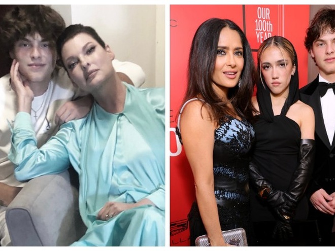 Лінда Євангеліста зізналася, які в неї стосунки з мачухою свого сина Сальмою Гаєк