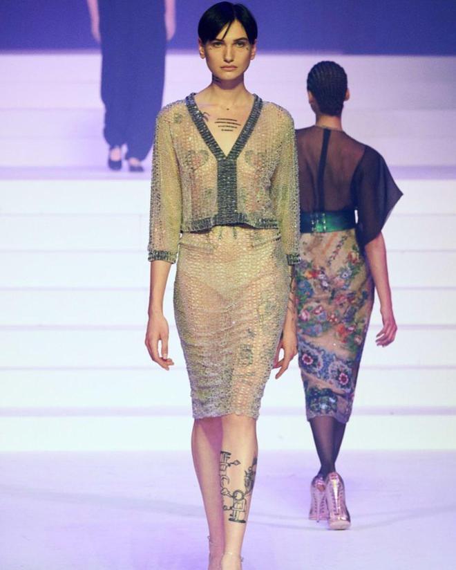 Маша Шевченко приняла участие в последнем показе Жана-Поля Готье