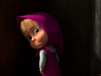 Обиженная Маша в "Маша и медведь"