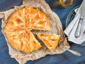 Монастырский пирог с капустой