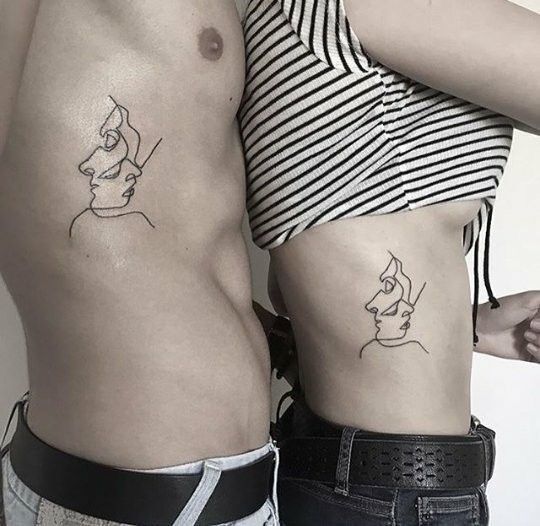 Парні татуювання: ТОП-15 ідей