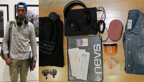 В сумках у парней