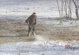 Как косят снег в Крыму