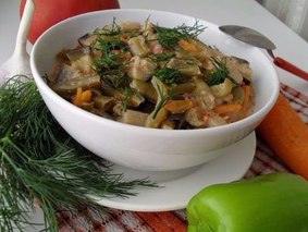 Овощное рагу с баклажанами Овощное рагу с баклажанами