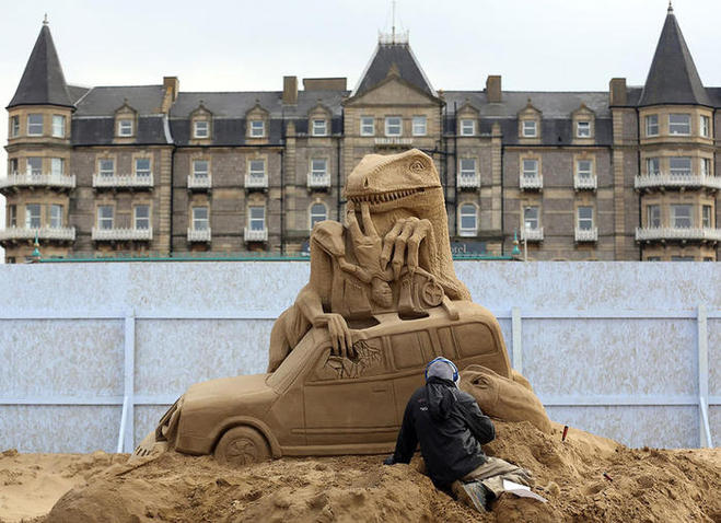Невероятные скульптуры из песка на ежегодном Уэстонском фестивале 