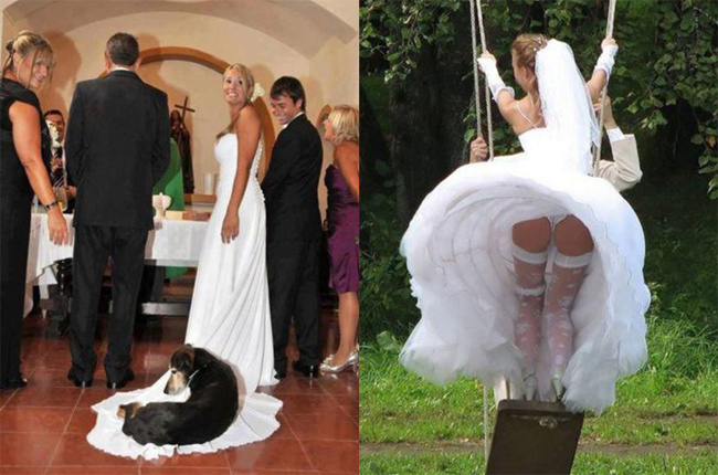 Забавные моменты на свадьбах