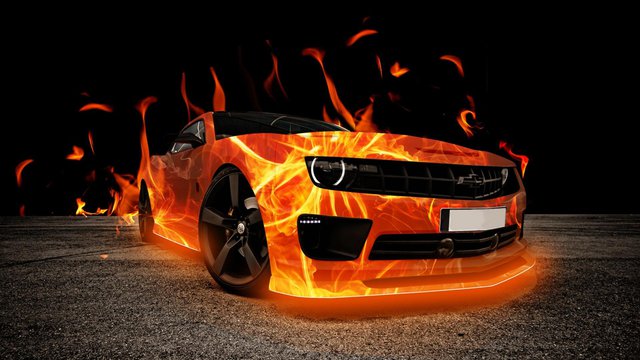 Огненное авто