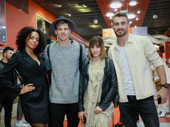 Аделина Дели и Александр Прохоров на премьере фильма "Проклятие "Мэри"