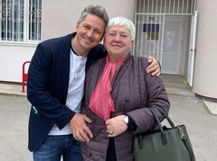 Александр Педан с мамой Валентиной