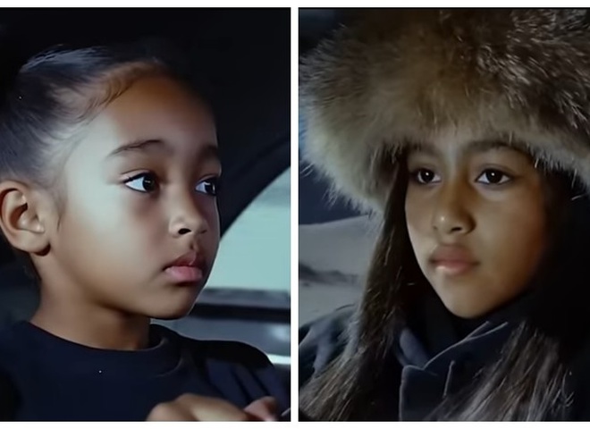 Каньє Вест зняв у новому кліпі дочок від Кім Кардаш'ян