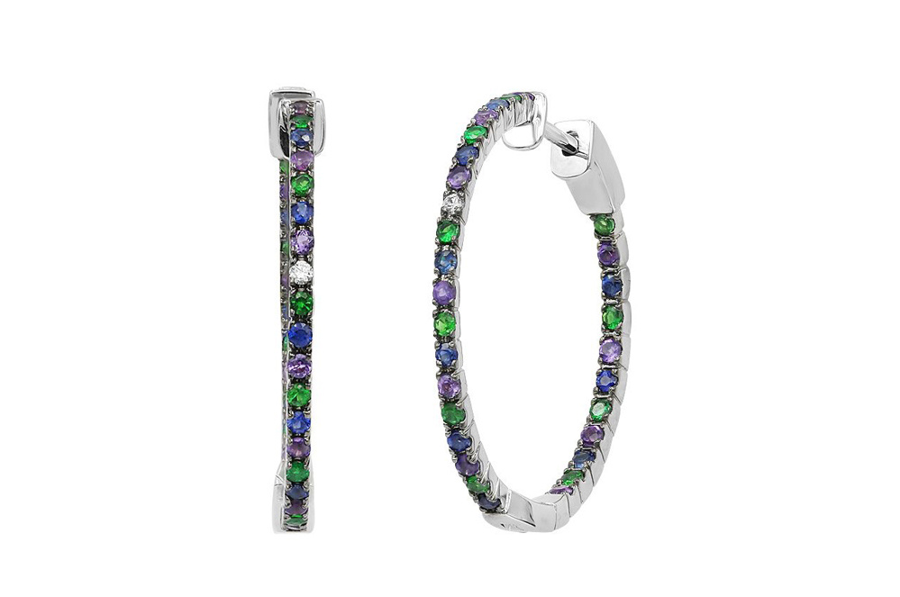 Сережки з білого золота ZARINA