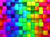 Радужные кубики