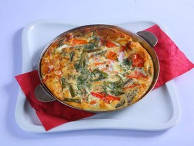 Омлет, фаршированный зеленью Омлет, фаршированный зеленью