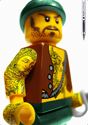 ЛЕГОман тату (Legoman Tattoo)