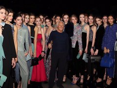 Б'юті-образ моделей з показу Giorgio Armani Осень 2015