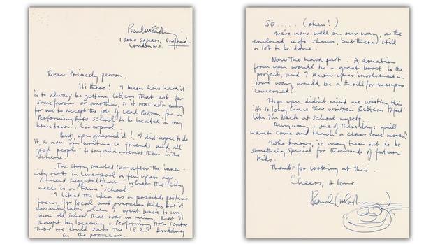 письмо Пола Маккартни