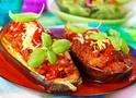 Фаршируй баклажани сиром, зеленню, грибами та овочами