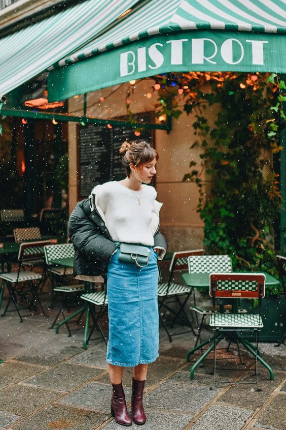 Джинсові міді та максі на осінь 2020