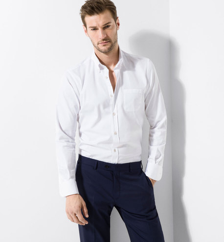Белая мужская рубашка Massimo Dutti: 1595 грн