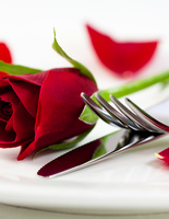 стол на День святого Валентина