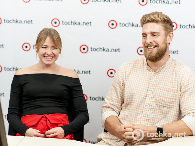 Міла Киселиця (актриса і директор театру тіней VERBA SHADOW) і Руслан Бокач (актор і технічний директор театру VERBA SHADOW)