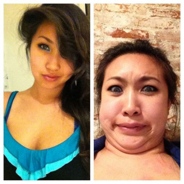 Настоящее лицо женщины