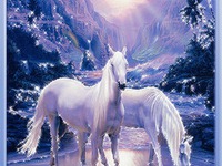 Красивые открытки на Новый год лошади