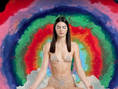 Кендалл Дженнер медитирует для модного календаря (видео)