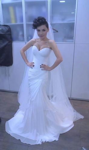 Наталья Гордиенко в свадебном платье