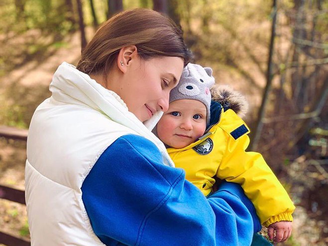 Регіна Тодоренко з сином Майклом