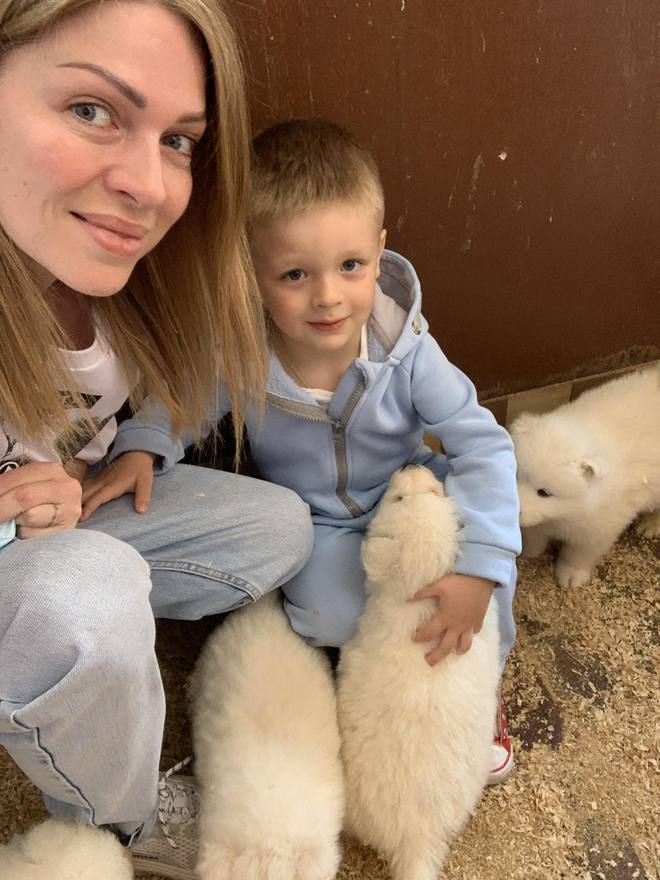 Яна Глущенко с сыном