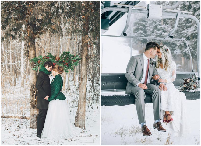 15 фото, які доводять, що весілля взимку — це круто