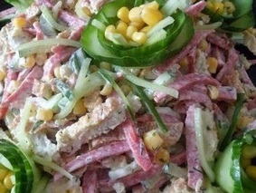 Вкусный и простой салатик Вкусный и простой салатик