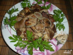 Маслята с луком Маслята с луком