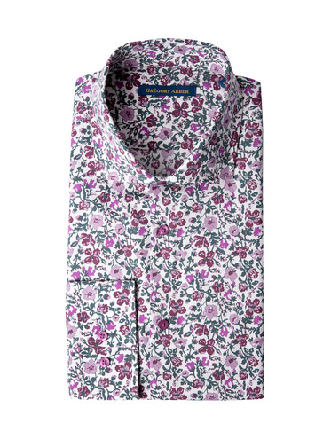 Чоловіча сорочка з квітковим принтом Arber: 399 грн