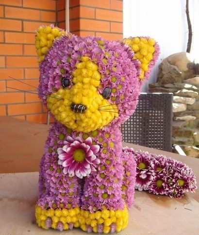 Игрушки из цветов