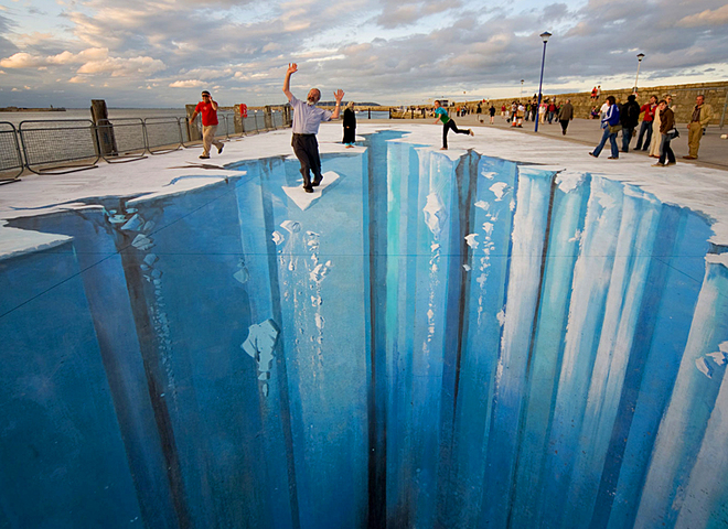 3d рисунки на асфальте: Эдгар Мюллер